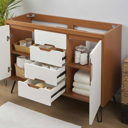 Energize 48" Double Sink Compatible (Not Included) Bathroom Vanity Cabinet