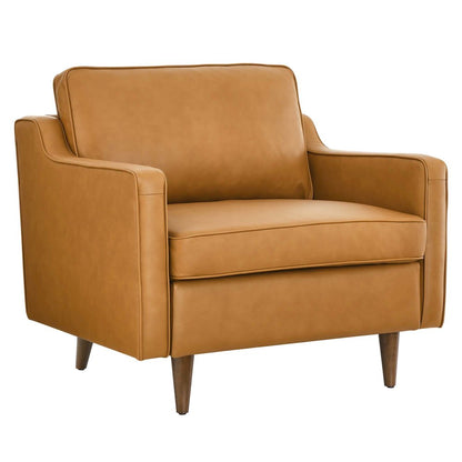 Impart Genuine Leather Armchair