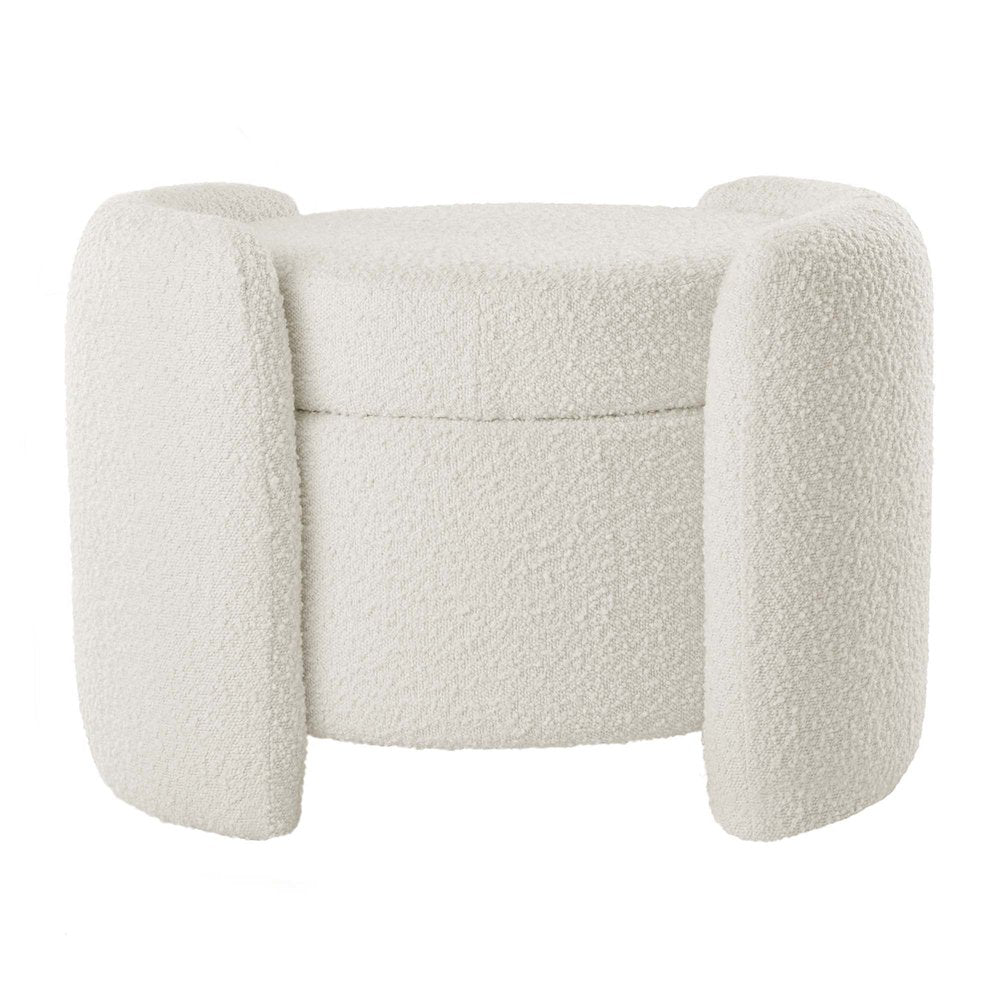 Nebula Boucle Upholstered Ottoman
