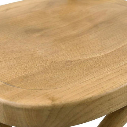 Solid Wood Dining Side Chair with Cushioned Seat for Dining Room, Natural