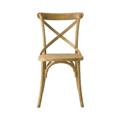 Solid Wood Dining Side Chair with Cushioned Seat for Dining Room, Natural