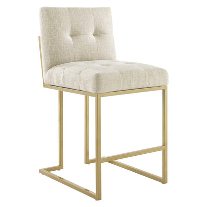 Privy Upholstered Fabric Counter Stool Set of 2