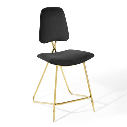 Ponder Performance Velvet Counter Stool Set of 2