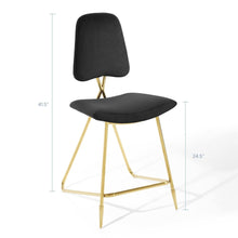 Ponder Performance Velvet Counter Stool Set of 2
