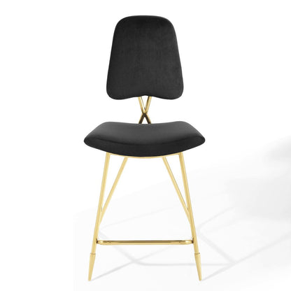 Ponder Performance Velvet Counter Stool Set of 2