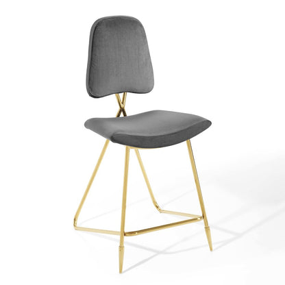 Ponder Performance Velvet Counter Stool Set of 2