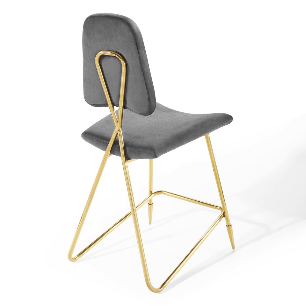 Ponder Performance Velvet Counter Stool Set of 2