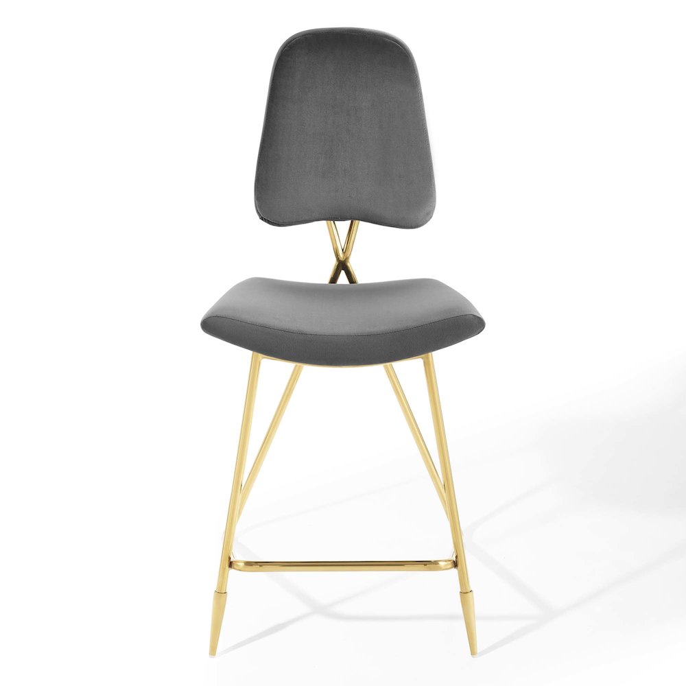 Ponder Performance Velvet Counter Stool Set of 2