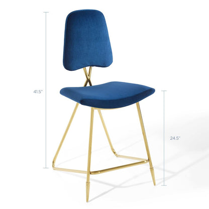Ponder Performance Velvet Counter Stool Set of 2