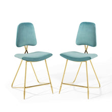 Ponder Performance Velvet Counter Stool Set of 2