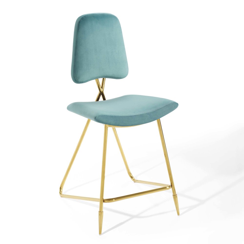 Ponder Performance Velvet Counter Stool Set of 2