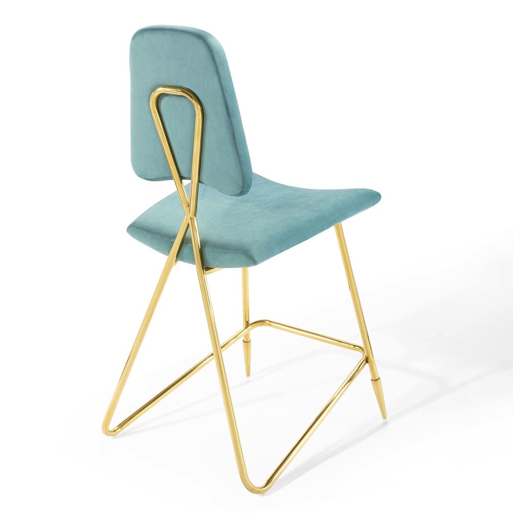 Ponder Performance Velvet Counter Stool Set of 2