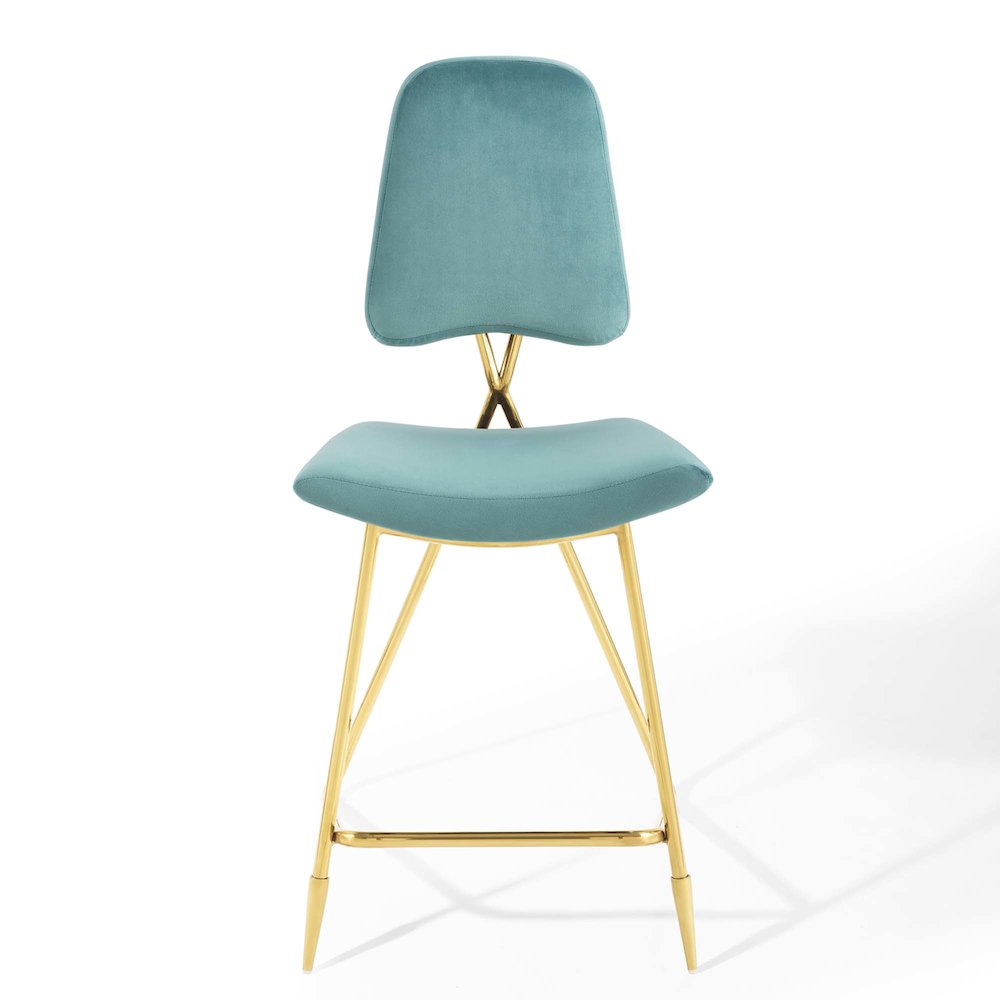Ponder Performance Velvet Counter Stool Set of 2