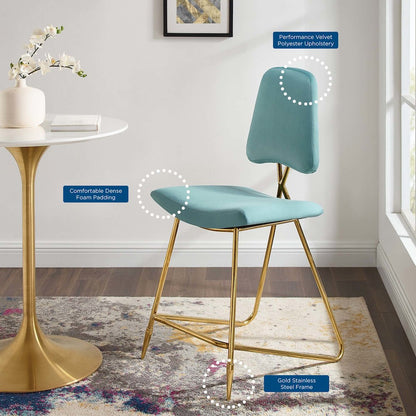 Ponder Performance Velvet Counter Stool Set of 2