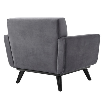 Engage Performance Velvet Armchair