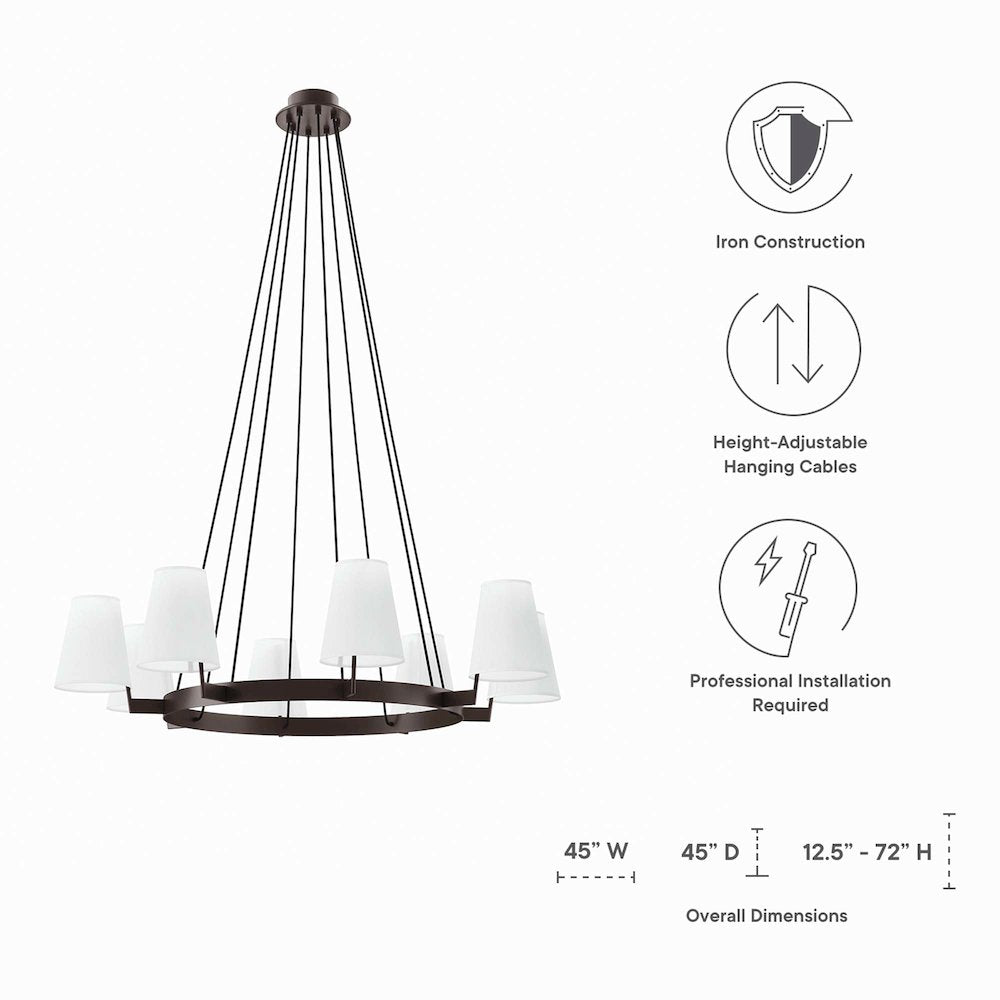 Surround 8-Light Chandelier