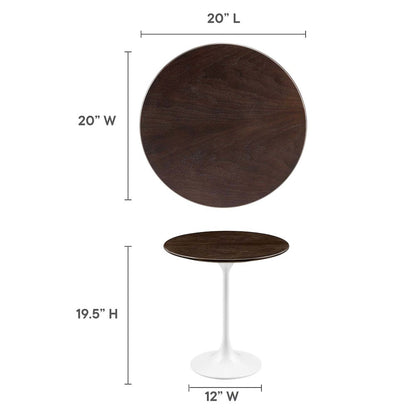 Lippa 20" Round Wood Side Table