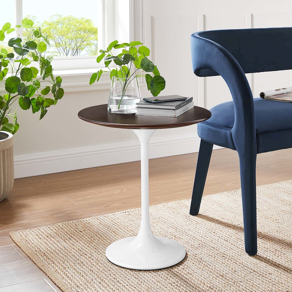 Lippa 20" Round Wood Side Table
