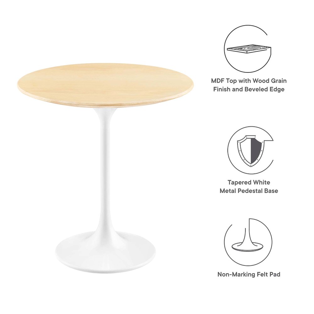 Lippa 20" Round Wood Side Table