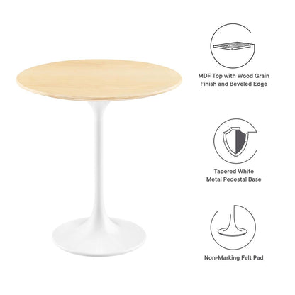 Lippa 20" Round Wood Side Table