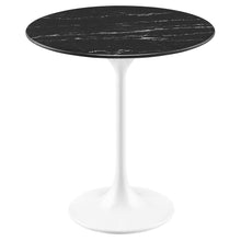 Lippa 20" Round Faux Marble Side Table