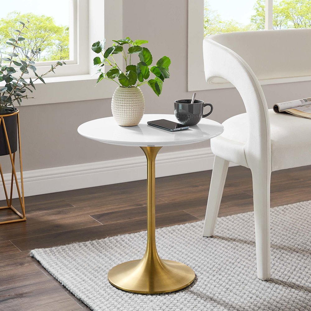 Lippa 20" Round Wood Side Table