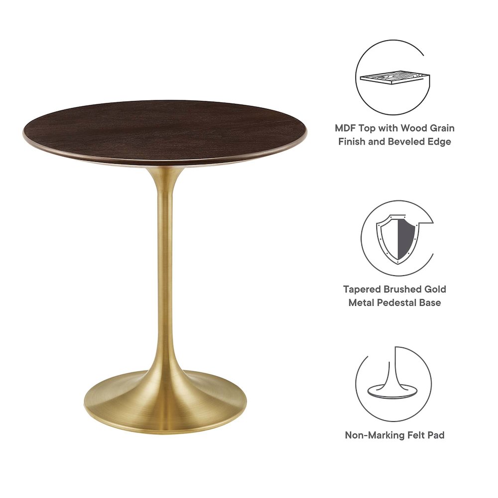 Lippa 20" Round Wood Side Table