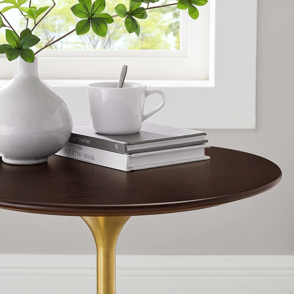 Lippa 20" Round Wood Side Table