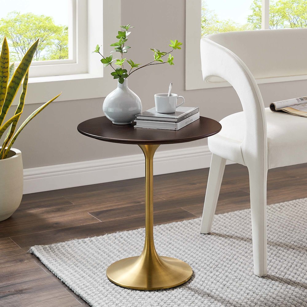 Lippa 20" Round Wood Side Table