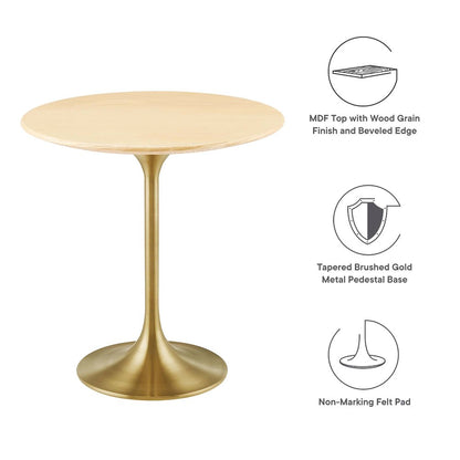 Lippa 20" Round Wood Side Table