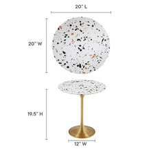 Lippa 20" Round Terrazzo Side Table