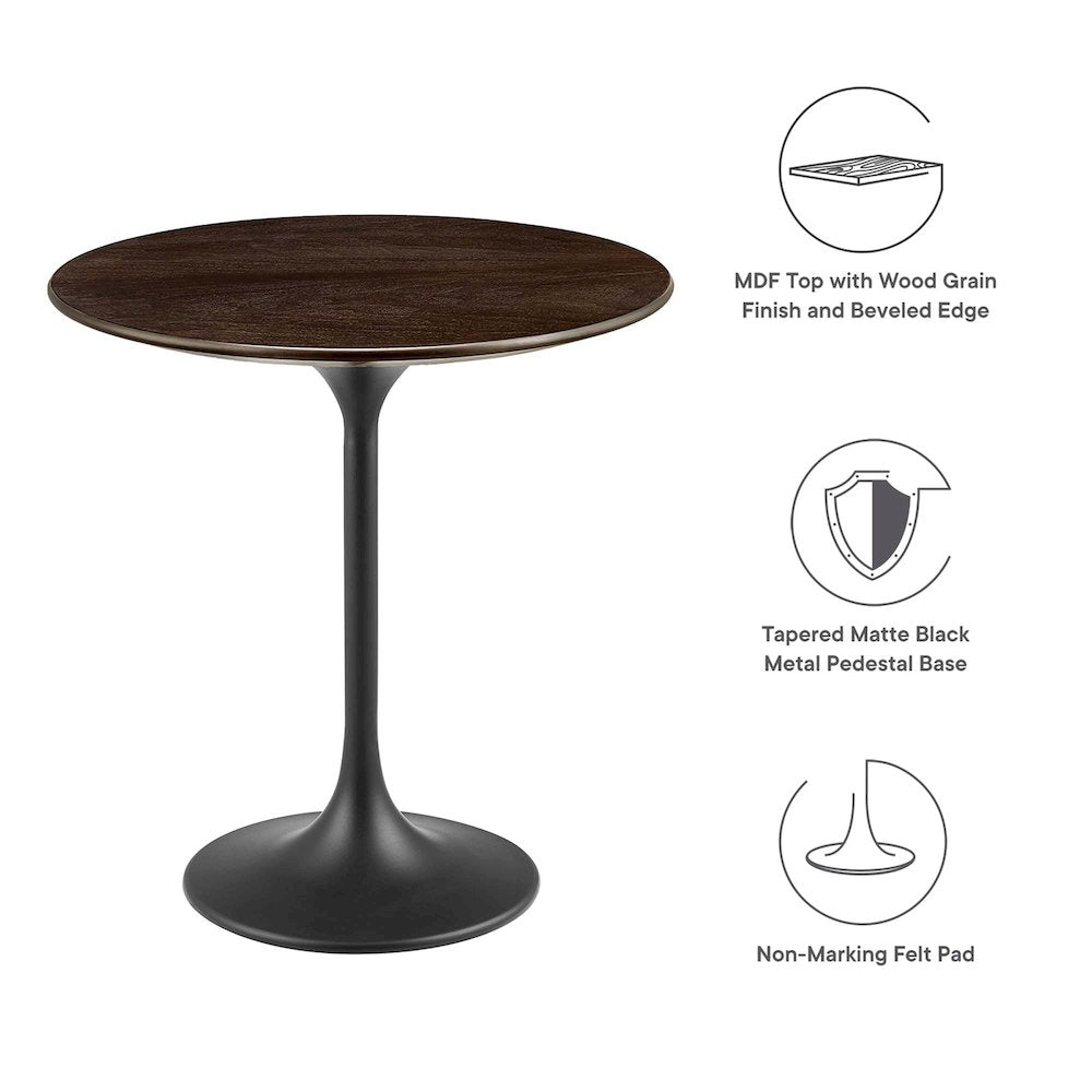 Lippa 20" Round Wood Side Table
