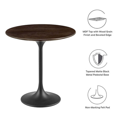 Lippa 20" Round Wood Side Table