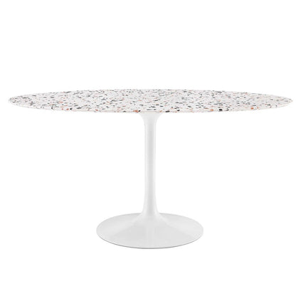 Lippa 60" Oval Terrazzo Dining Table