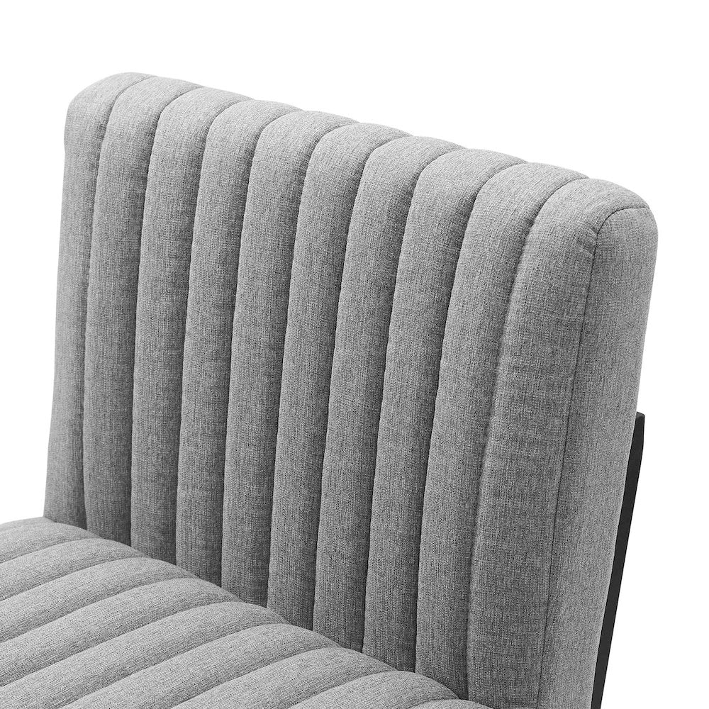 Indulge Channel Tufted Fabric Counter Stools Set of 2