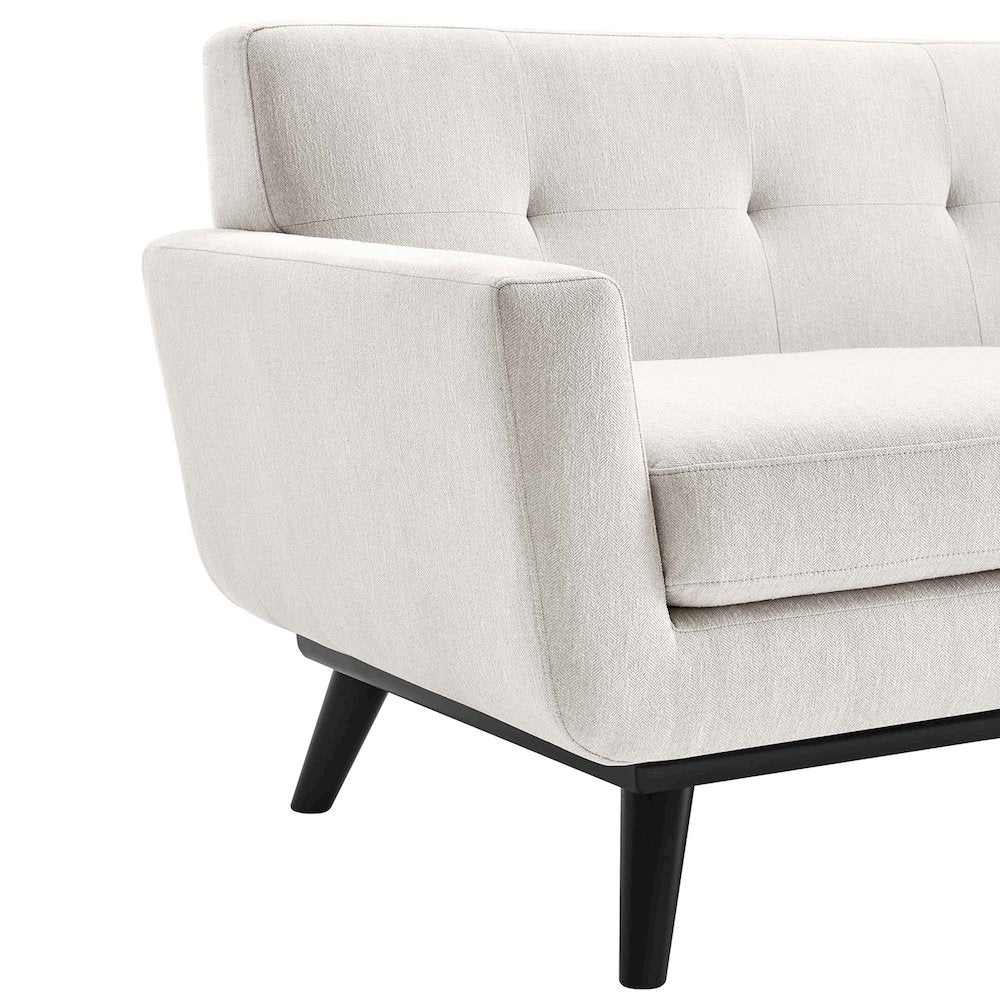 Engage Herringbone Fabric Loveseat