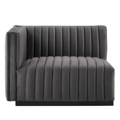 Conjure Channel Tufted Performance Velvet Loveseat