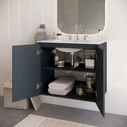 Bryn 30" Wall-Mount Bathroom Vanity
