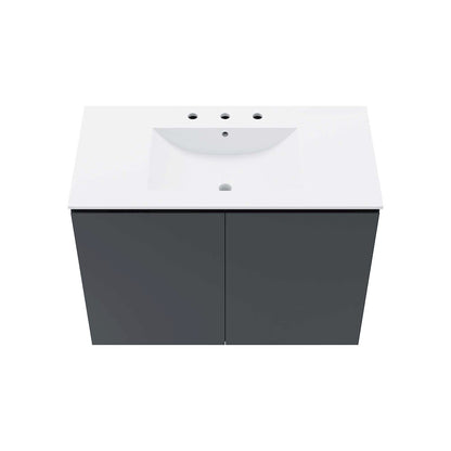 Bryn 36" Wall-Mount Bathroom Vanity