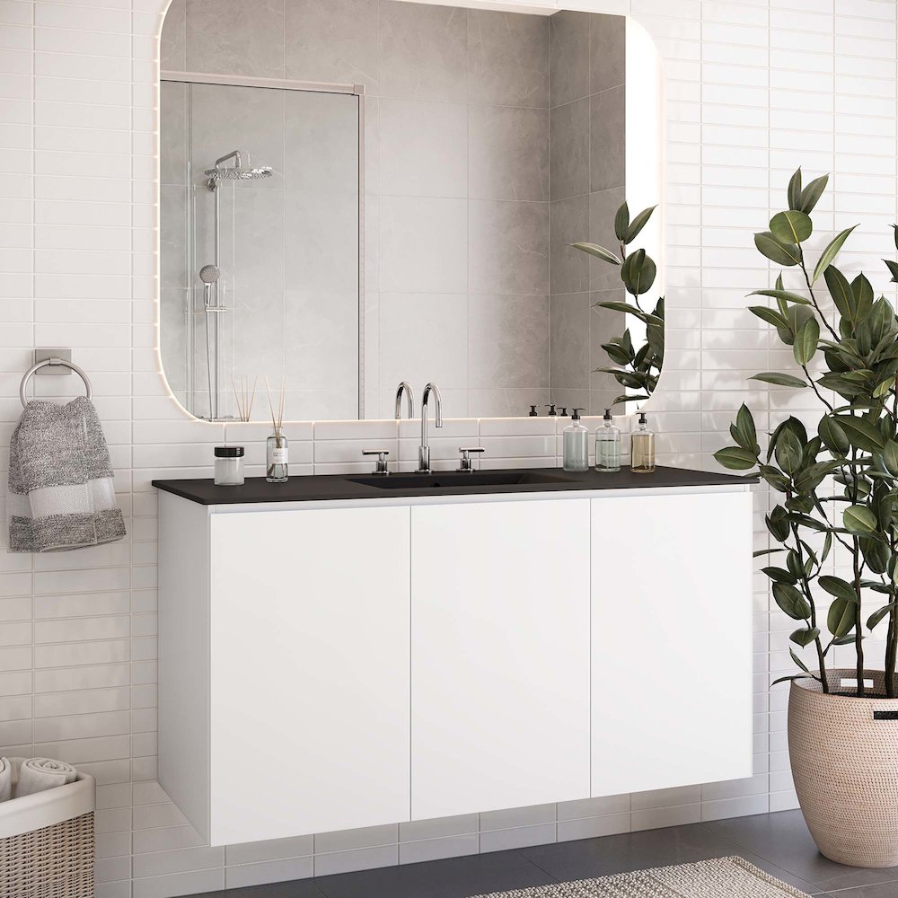 Bryn 48" Wall-Mount Bathroom Vanity