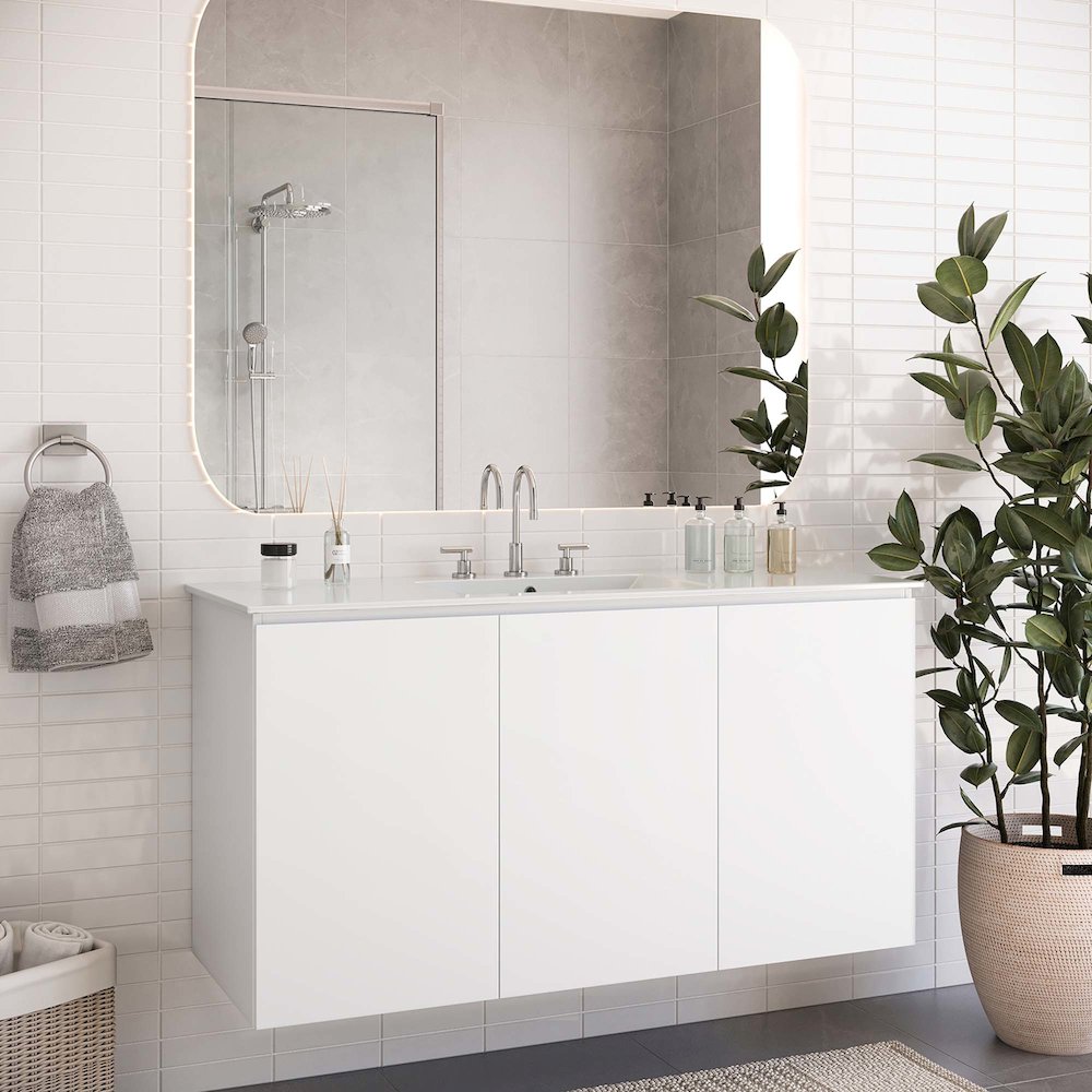 Bryn 48" Wall-Mount Bathroom Vanity