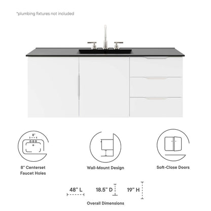 Vitality 48" Single Sink Bathroom Vanity