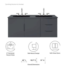 Vitality 48" Double Sink Bathroom Vanity