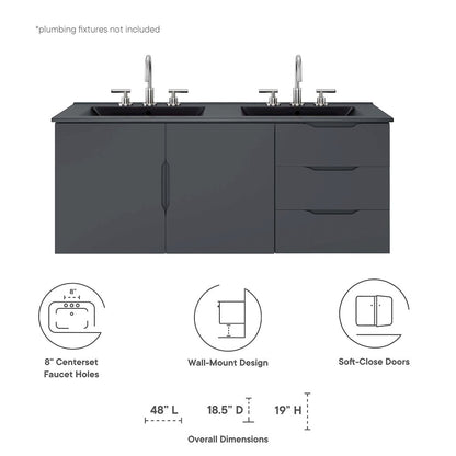 Vitality 48" Double Sink Bathroom Vanity