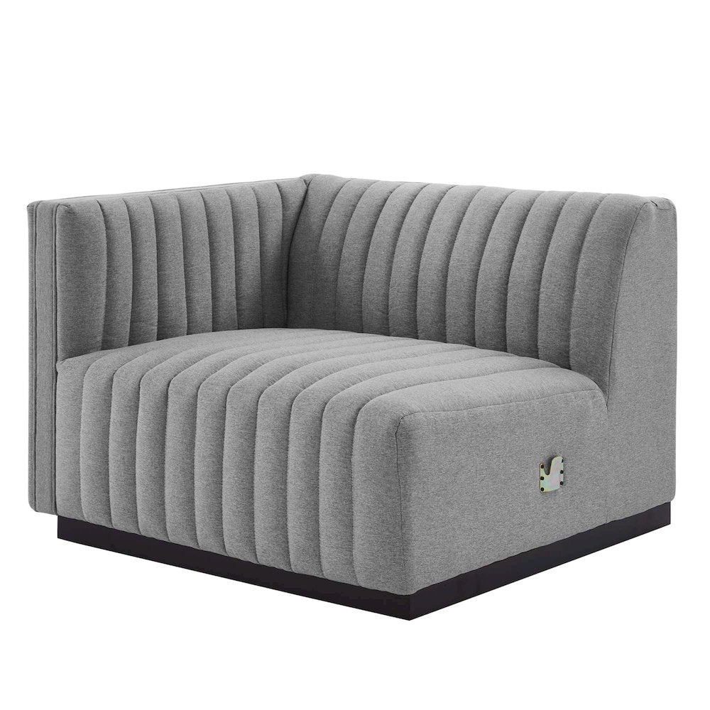 Conjure Channel Tufted Upholstered Fabric Sofa