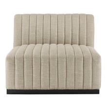 Conjure 4-Piece Channel Tufted Upholstered Fabric L-Shaped Sectional