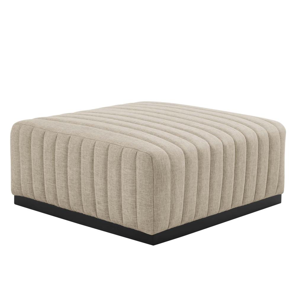 Conjure Channel Tufted Upholstered Fabric 5-Piece Sectional