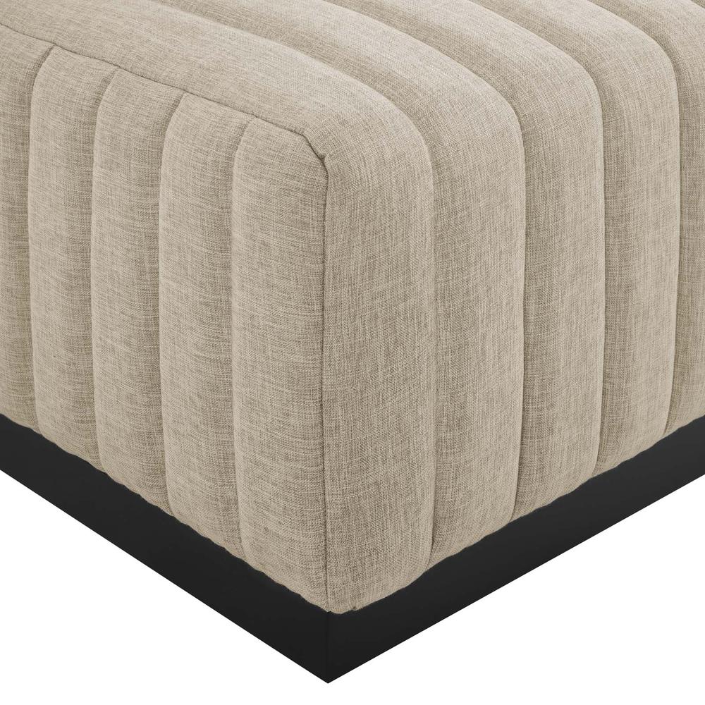 Conjure Channel Tufted Upholstered Fabric 5-Piece Sectional