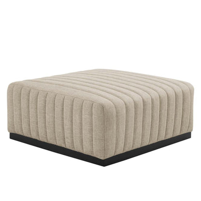 Conjure Channel Tufted Upholstered Fabric 5-Piece Sectional