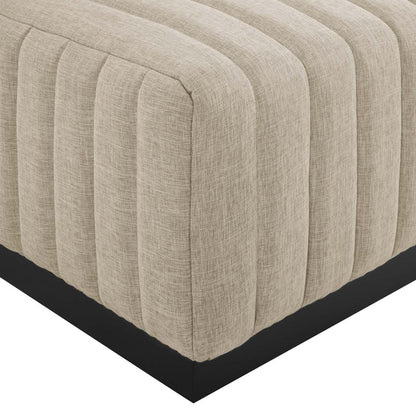 Conjure Channel Tufted Upholstered Fabric 5-Piece Sectional